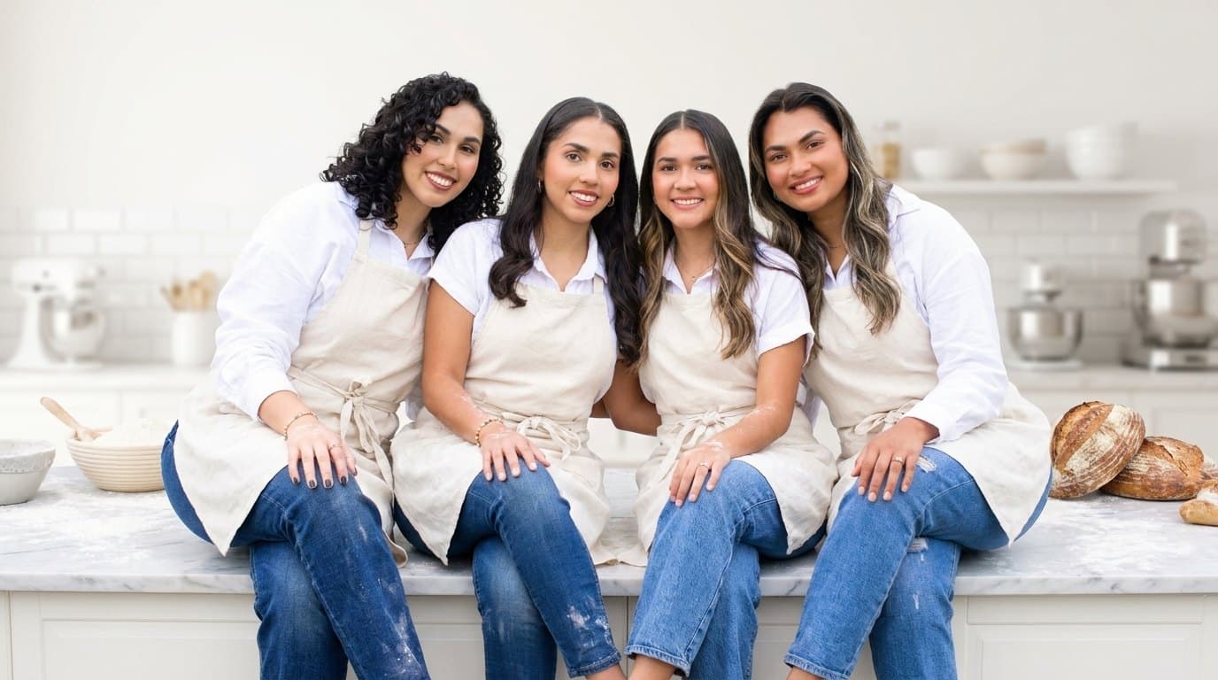 Lissy, Daly, Ingrid and Naty — the four sisters behind Las Sistas Sourdough